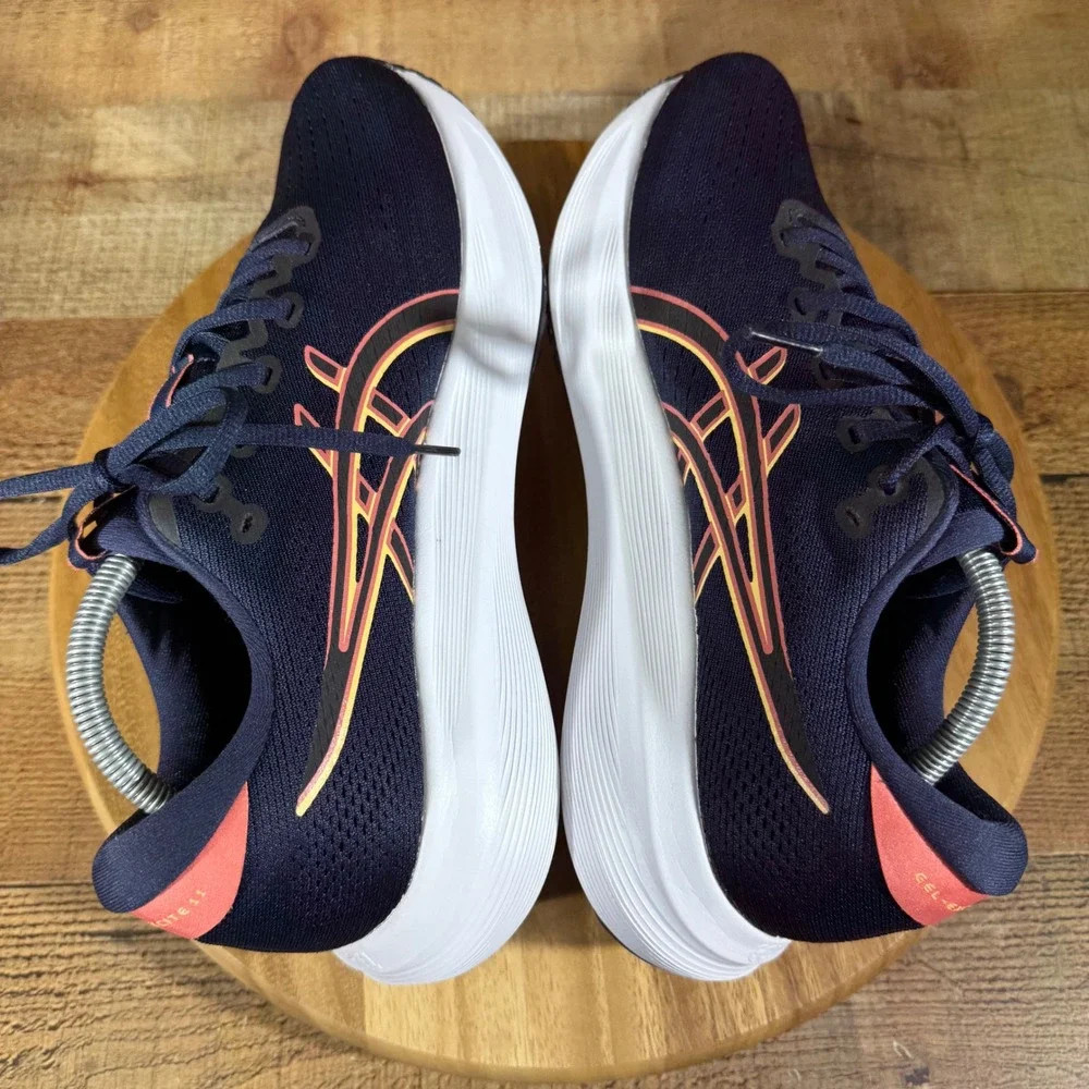 Asics Shoes Women 12 Navy Gel-Excite 11 Running Sneaker 1012B861 AmpliFoam+